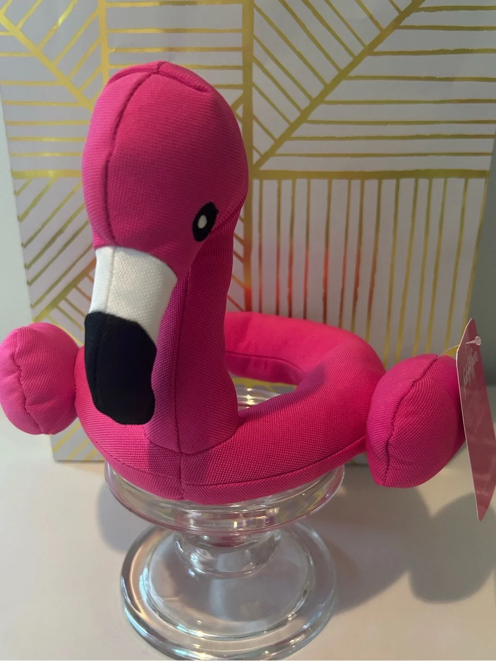 🦩 FabFitFun Flamingo Plush Dog Toy | L/ XL | NWT